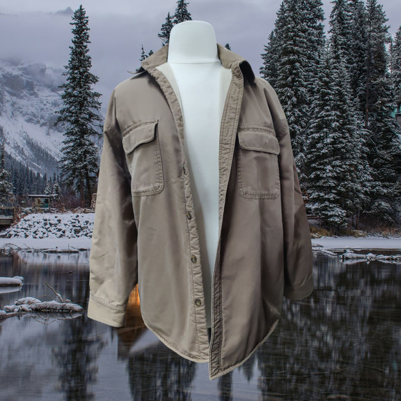 Woolrich Men's size Large buckskin over shirt coat - Picture 1 of 3